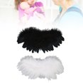 thumbnail image 4 of Mini alas de plumas, 2 piezas de muñeca con articulación esférica, mini alas de plumas de ángel, mini muñeca con alas de plumas, acabado de lujo, 4 of 9