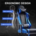 thumbnail image 5 of GTPLAYER Gaming Chair Office Chair PU Leather with Footrest&Adjustable Headrest,Blue, 5 of 8