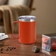 thumbnail image 5 of Taza de Café de Acero Inoxidable 304 con Tapa | Taza Térmica de Viaje con Aislamiento de Doble Pared | Vaso Portátil para Exteriores con Asa Cómoda para Bebidas Frías y Calientes | Resistente a Derra, 5 of 6