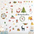 thumbnail image 3 of Christmas Wall Stickers Santa Claus Elk Wall Decals Removable DIY Snowman Wall Decor Christmas Party Window Playroom Bedroom Classroom Living Room, 3 of 5