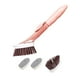 thumbnail image 1 of Juego de cepillos de limpieza Cepillo para platos Lavado Fregado Prensa Dispensador de jabón Limpieza Rosa con 3 cabezas, 1 of 9
