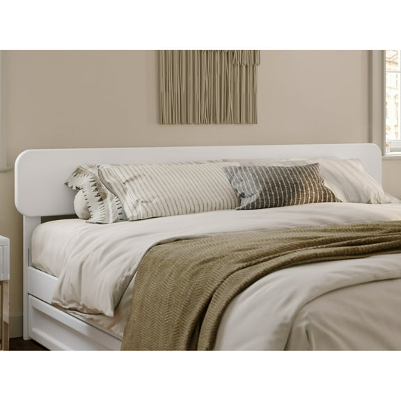 Florence King Solid Wood Headboard in White
