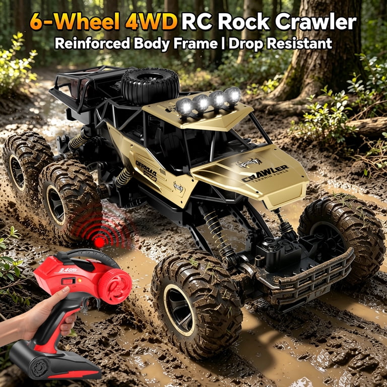 BKAXH 1:10 Remote Control Rock Crawler Truck with LED Lights photo 2