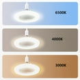 thumbnail image 6 of Yoofe Ceiling Fans with Lights and Remote,3 Colors 3000K-6500K Dimmable LED Light Bulb Fan Screw in Ceiling Fan for Bedroom,Kitchen,Storage Room,Wireless Small Ceiling Fans with Lights-Yellow, 6 of 7