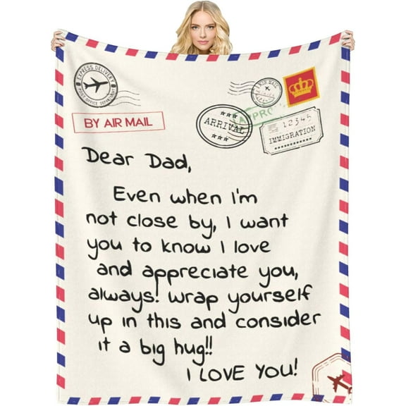 Throw Blankets Anniversary Birthday Gift for Mom from Daughter Son, Dear Mom Blanket for Mother's Day, Super Soft Flannel Throw Blankets for Christmas Valentines Day for Bed Couch(50x60)