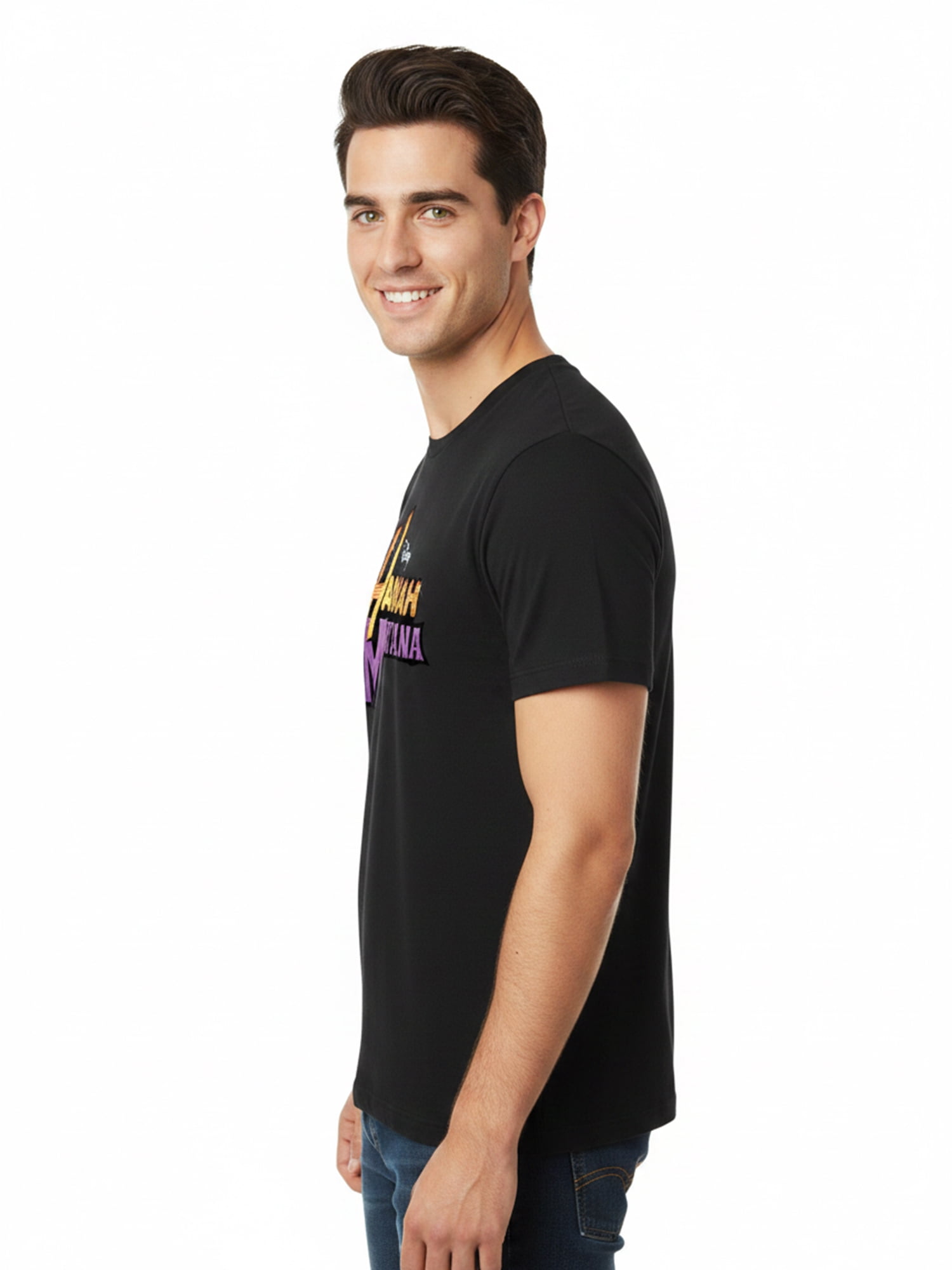 Hannah Montana, Men's & Big Men's Graphic Tee, Glam Logo, Sizes S-3XL
