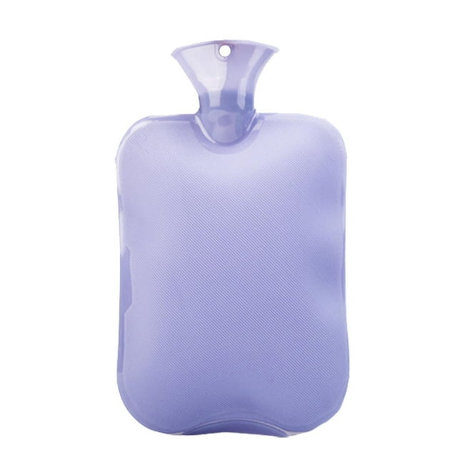 Fiudx Bolsa de Agua Caliente de 2 L, Material de Pvc, Aislamiento Duradero, Compresa Caliente Segura, Alivio Del Dolor Por Calambres, Compresa Fría para La Hinchazón, Regalo Ideal para Mujeres, Tamañ