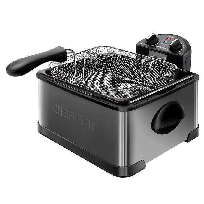 Chefman Jumbo Size Black Stainless Deep Fryer Walmart Canada