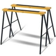 thumbnail image 1 of QueipA 2 Pack Heavy Duty Saw Horse Steel Folding Legs Sawhorse 275 lbs Capacity, 1 of 11