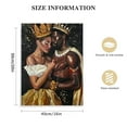 thumbnail image 2 of Nawypu 3-Pieces African American Canvas Wall Art, King and Queen Crowns Canvas Print, Black Art Paintings for Wall Decor, African Lovers Women&amp;Man Bedroom Picture Framed Artwork for Room Decor, 2 of 5
