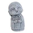 thumbnail image 5 of Feng Shui Zen Blissful Japanese Jizo Monk Holding Flowers Mini Figurine 3"Tall, 5 of 7