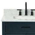 thumbnail image 6 of Ariel Hepburn 31 In. Rectangle Sink Vanity With 0.75 In. Carrara White Countertop In Midnight Blue, 6 of 9