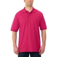 thumbnail image 1 of Jerzees Spot Shield Polo Sport Manches Courtes pour Hommes, Cyber Rose, Petit, 1 of 3