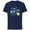 Navy, variant on Disney Lilo & Stitch Techno Interplanetary Stitch - Short Sleeve Cotton T-Shirt for Adults - Customized-Red