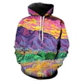 thumbnail image 2 of Sudadera con capucha con estampado 3D de árbol viajero para hombres y mujeres, sudadera informal de manga larga con patrón de paisaje, sudadera holgada estilo Harajuku, 2 of 4