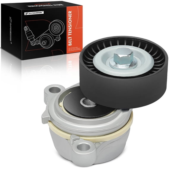 A-Premium Belt Tensioner Assembly with Pulley Compatible with Ford Expedition F-150 Mustang Transit-150 250 350 Lincoln Navigator