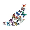 thumbnail image 2 of Luminous Double Layer Set Butterfly Indoor Decoration 3D Three Wall Sticker High Simulation Butterfly Decoration, 2 of 9