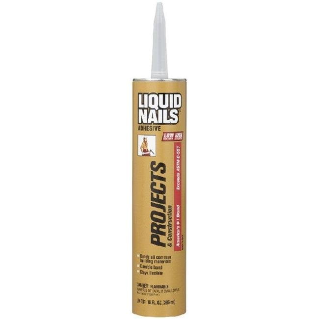 Liquid Nails LN701 10 ft. Projects VOC Adhes Low Solvent Pack of 24
