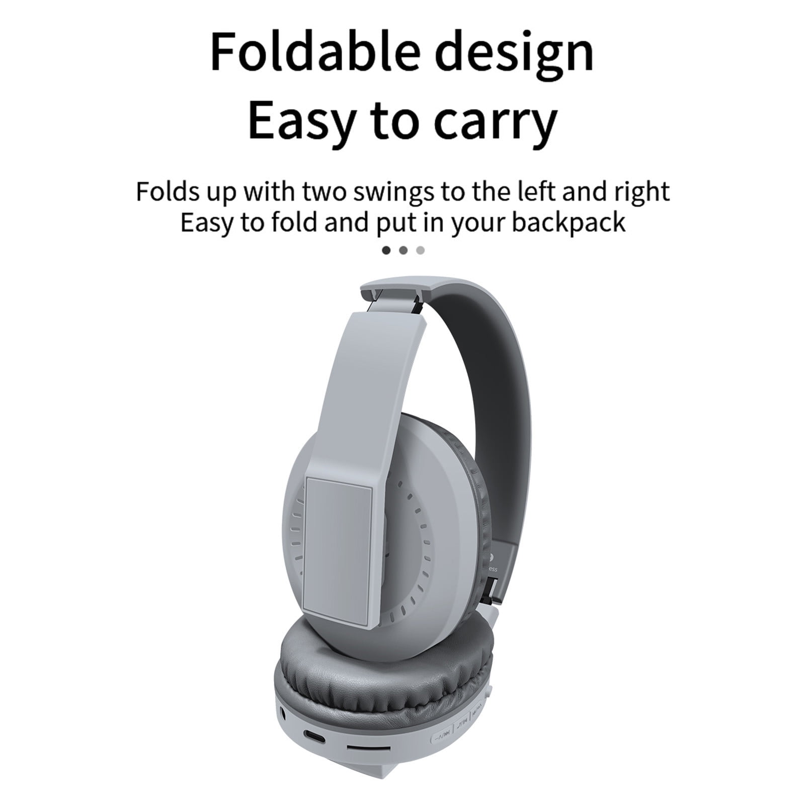 Headset with Bluetooth – 5.3 Wireless Bluetooth Headset, Full-Ear Heavy Plug-In Card, Foldable And Telescopic Plug-In Cable For Communication