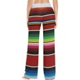 thumbnail image 4 of GZHJMY Women's Pajama Pants Mexican Serape Blanket Stripes Comfy Stretch Sleepwear Essentials womens Lightweight Lounge Terry Pajama Pant, Small, 4 of 7