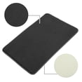 thumbnail image 3 of Alfombra de baño Unique Bargains Poliéster Lavable a máquina Negro 90x60cm, 3 of 7