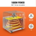 thumbnail image 4 of 7-IN-1 Air Fryer Toaster Oven, 18L Convection Oven, 1700W Stainless Steel Countertop Oven Combo with Grill & Accessories (Pizza Pan, Gloves), 6-Slice Toast, 10-Inch Pizza, for Home & Commercial Use, 4 of 11