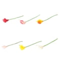 thumbnail image 2 of Wosthever 10X Faux Plants Garden Decor Calla Nupcial Real Touch Bunches Holiday Calcomanía Flor artificial Multicolor DIY Prop Decoración Melocotón rojo Wosthever HA084340-02, 2 of 6