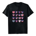 thumbnail image 5 of Duqingm 250th Anniversary Usa Shirt 250th Anniversary America Flag Heart 251 Year Women Girls T-Shirt Black,XL, 5 of 5