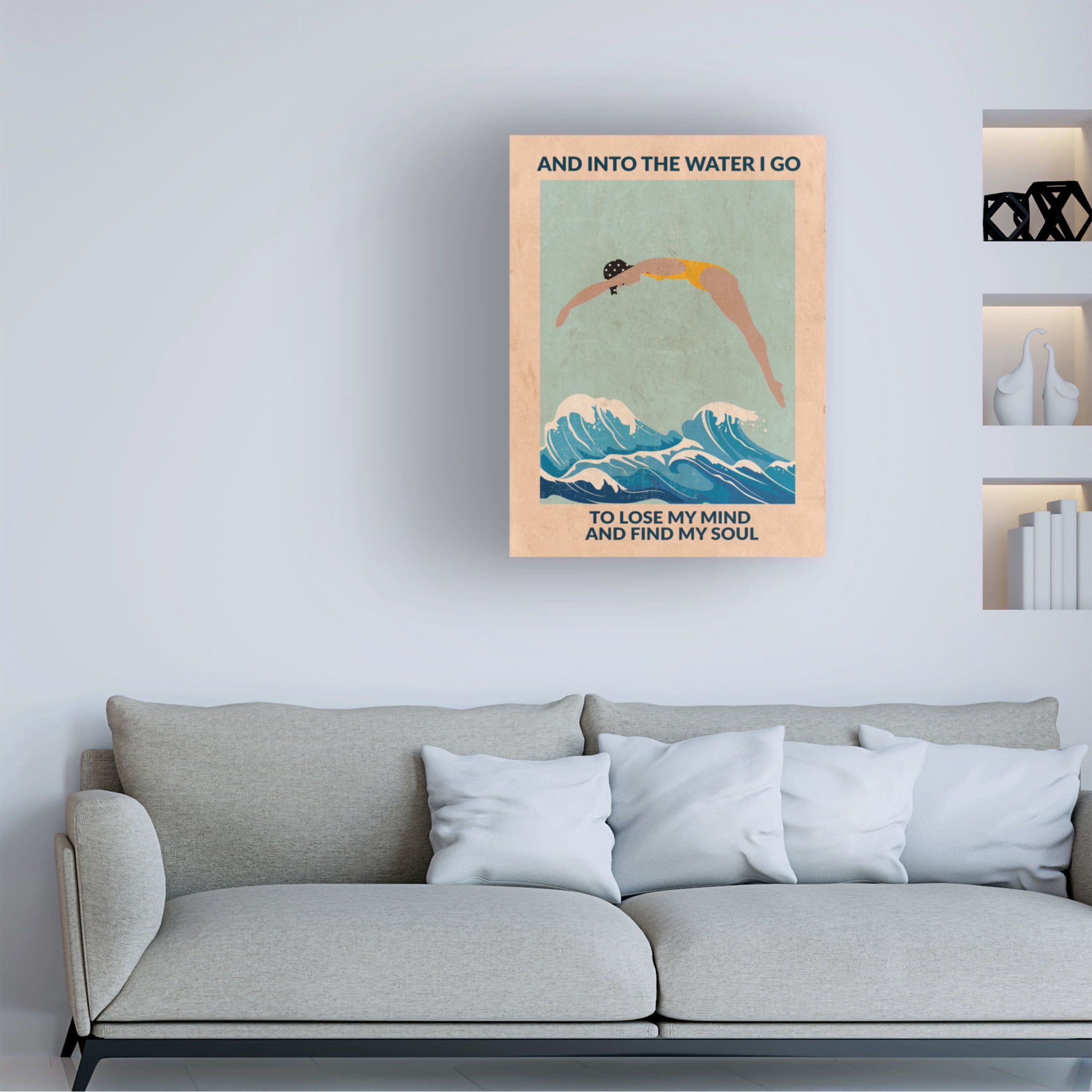 Trademark Fine Art Jon Downer Into the Water I Dive Canvas Wall Art