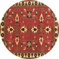 thumbnail image 1 of Ahgly Company Indoor Round Persian Brown Traditional Area Rugs, 6' Round, 1 of 4
