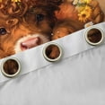 thumbnail image 4 of Feelyou Rustic Little Cow Blackout Curtains Set of 2 (52x84 Each) for Kid, Vibrant Daisy Groovy Floral Window Curtains, Cartoon Farmhouse Animal Curtains and Drapes, Window Curtains Bedroom Decor, 4 of 6