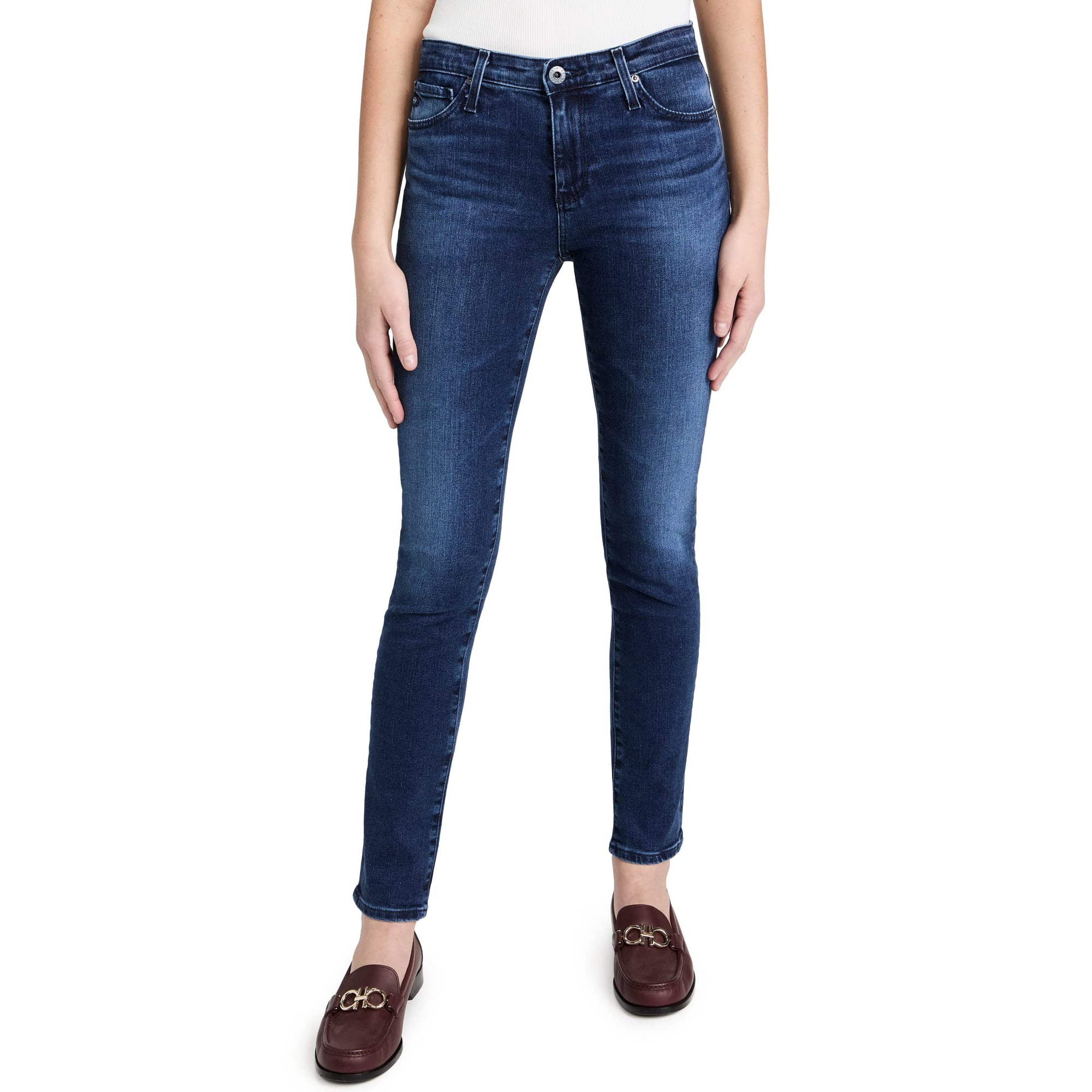 AG Adriano Goldschmied Women's Prima Mid Rise Cigarette Ankle Jean,  Casablanca, 23