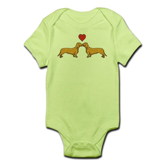 CafePress - Loveable Dachshunds - Baby Light Bodysuit