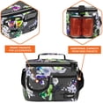 thumbnail image 5 of OPUX Insulated Lunch Box for Men Women Kids, Leakproof Reusable Lunch Bag Cooler for Work School Office, Soft Thermal Lunchbox Tote with Shoulder Strap for Boys Girls Adults, Floral Grey, 14 Can/8L, 5 of 9