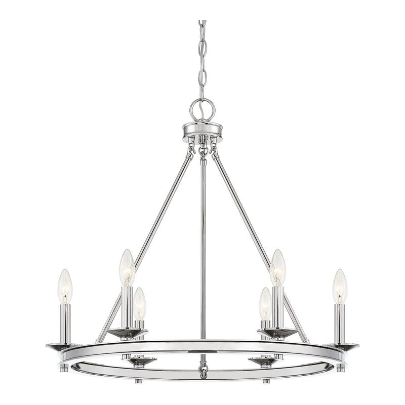 Savoy House Middleton 6 Lights Traditional Metal Chandelier In Polished Nickel Canada Savoy House Middleton 6 Lights, Savoy House Middleton 6 Light Chandelier
