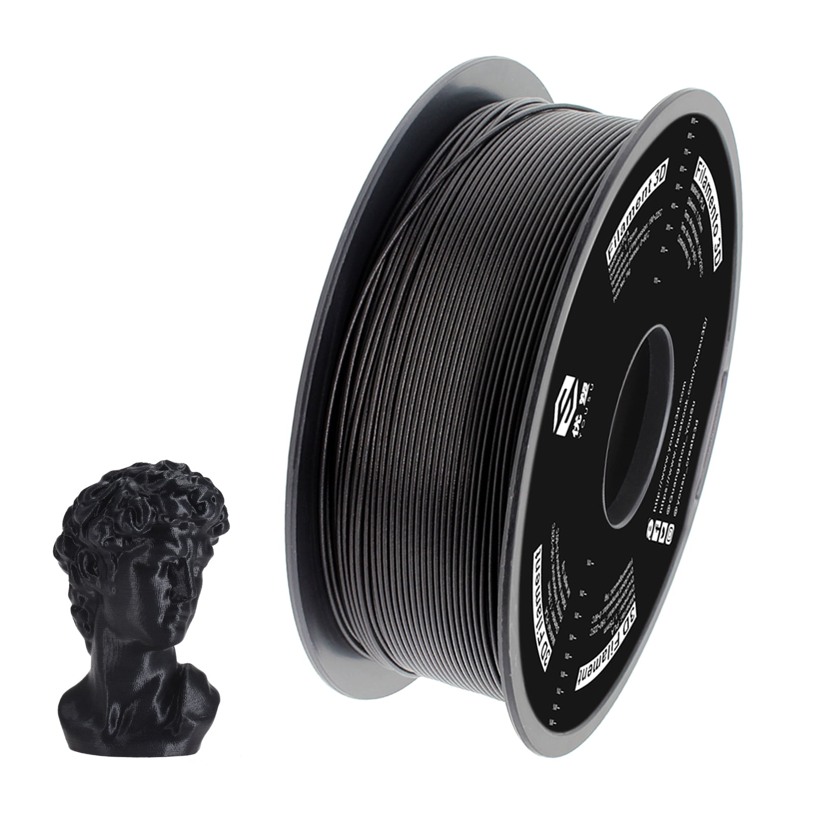 3D Printer Printing Filament 1.75mm 1KG Spool Accuracy Makerbot PETG/PLA/PLA+ 