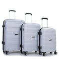 Travelhouse 3 Piece Hardside Luggage Sets Hardshell Durable Lightweight