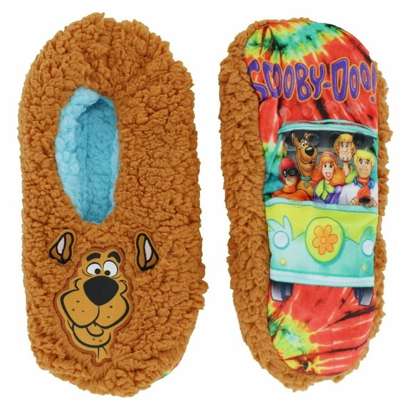 Scooby-Doo Mens Printed Sole Mushie Slipper Socks
