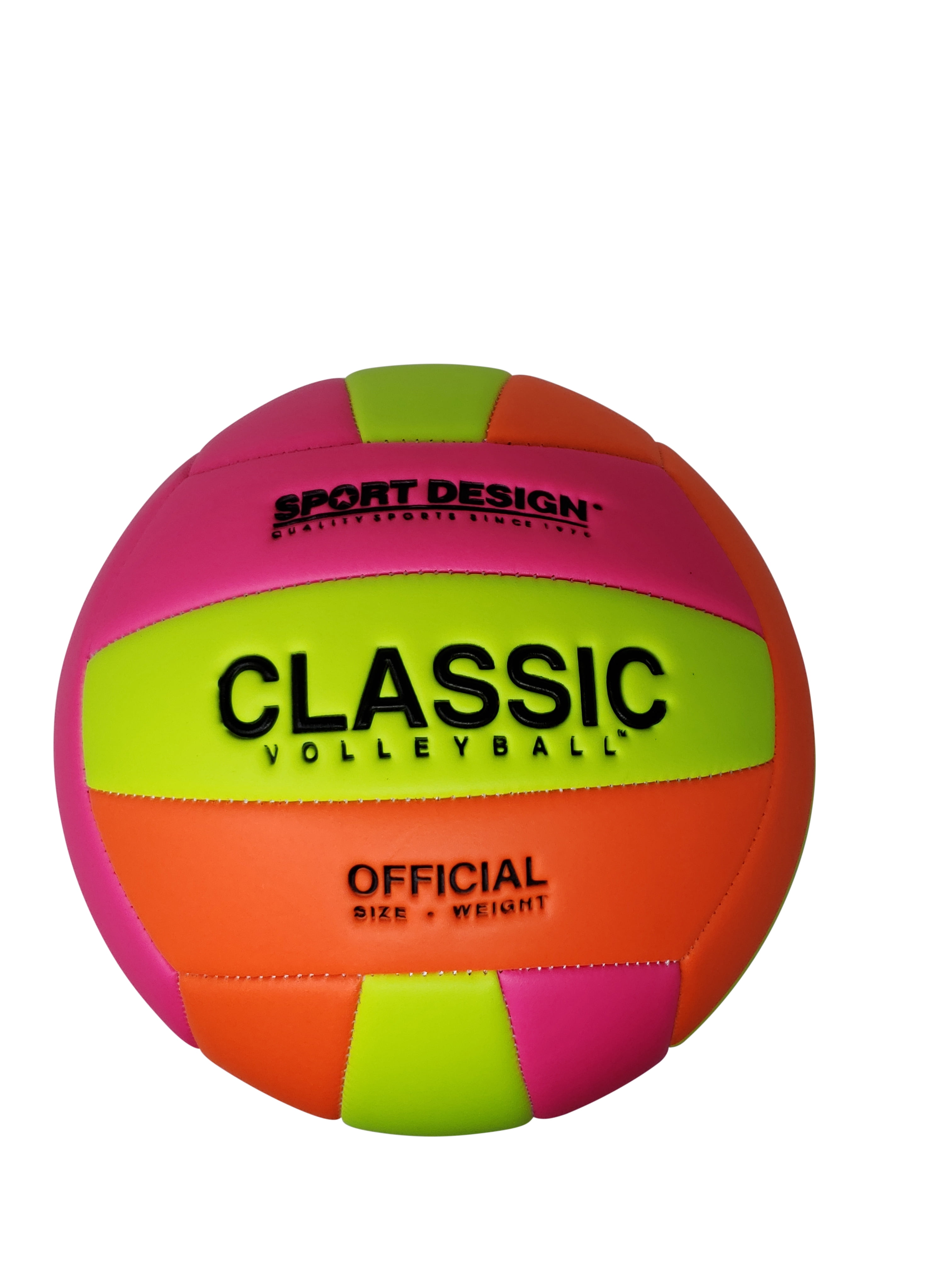 Seasonal Supply Co. Official Size 5 Neon Volleyball for Indoor and Outdoor Play