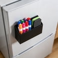 thumbnail image 5 of Magnetic Dry Erase Marker Holder,2 Compartment Acrylic Magnet Storage Rack for Whiteboard,Refrigerator,Magnetic Fridge Organizer for Office,Home,Whiteboard Maker Holder,Locker Organizer (White), 5 of 8