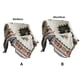 thumbnail image 3 of Sofá Manta de tiro Hilo de tejer Tapicería decorativa Cubierta lavable Aire acondicionado Patrón de viaje Impresión Alfombra Decoración 90x90cm Jumpingount HA009634-01B, 3 of 4