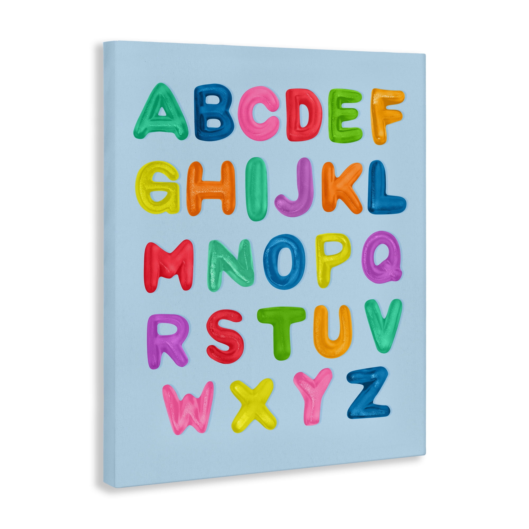 Stupell Industries Gummy Candy Alphabet Canvas Wall Art, design by LISH Creative