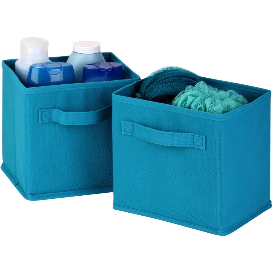 Honey Can Do Mini NonWoven Foldable Storage Cube, Multicolor (Pack of