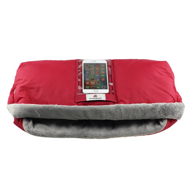 Productos de moda con bolsillos para teléfonos móviles, guantes cálidos para cochecito de bebé, guantes impermeables para la nieve, manos cálidas para cochecito