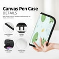 thumbnail image 2 of Wukai Kawaii Frogs Print Big Capacity Pencil Case, Upgraded Canvas Pencil Pouch Large Pencil Bag Organizer,Aesthetic Supply, 2 of 6