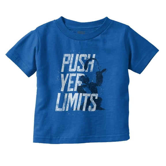 Popeye The Sailor Man Push Yer Limits Toddler Boy Girl T Shirt Infant Toddler Brisco Brands 18M