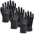 thumbnail image 1 of Guantes Anticorte Suaves VentDepot GlovesBlack 3 Pares L 245mm x 95 a 105mm Nitrilo HPPE CE EN388 Nivel 5 MXGBC-008, 1 of 3