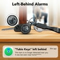thumbnail image 6 of Bluetooth Tracker, Smart Air Tracker Tags-4 Pack, Key Finder and Item Locator Works with Apple Find My (iOS Only), with Protective Case/Key Ring/Lanyard, Tracker Tag for Keys/Luggage/Wallet, etc., 6 of 9