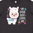 thumbnail image 4 of Inktastic My Great Aunt Loves Me- cute and happy llama Youth T-Shirt, 4 of 5