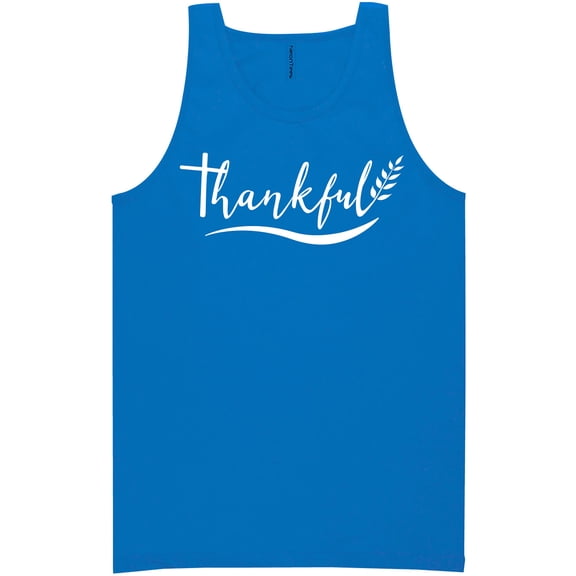 Thankful (wheat) Neon Tank Top